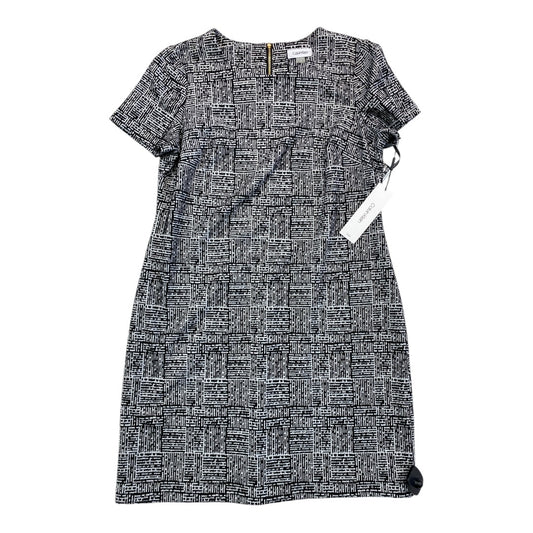 Dress Casual Short By Calvin Klein In Black & White, Size:12