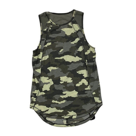 Athletic Tank Top By Lululemon In Camouflage Print, Size:2