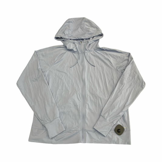Athletic Jacket By Mondetta In Blue, Size:M