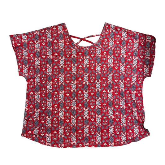 Top Ss By Cj Banks In Red, Size:3X