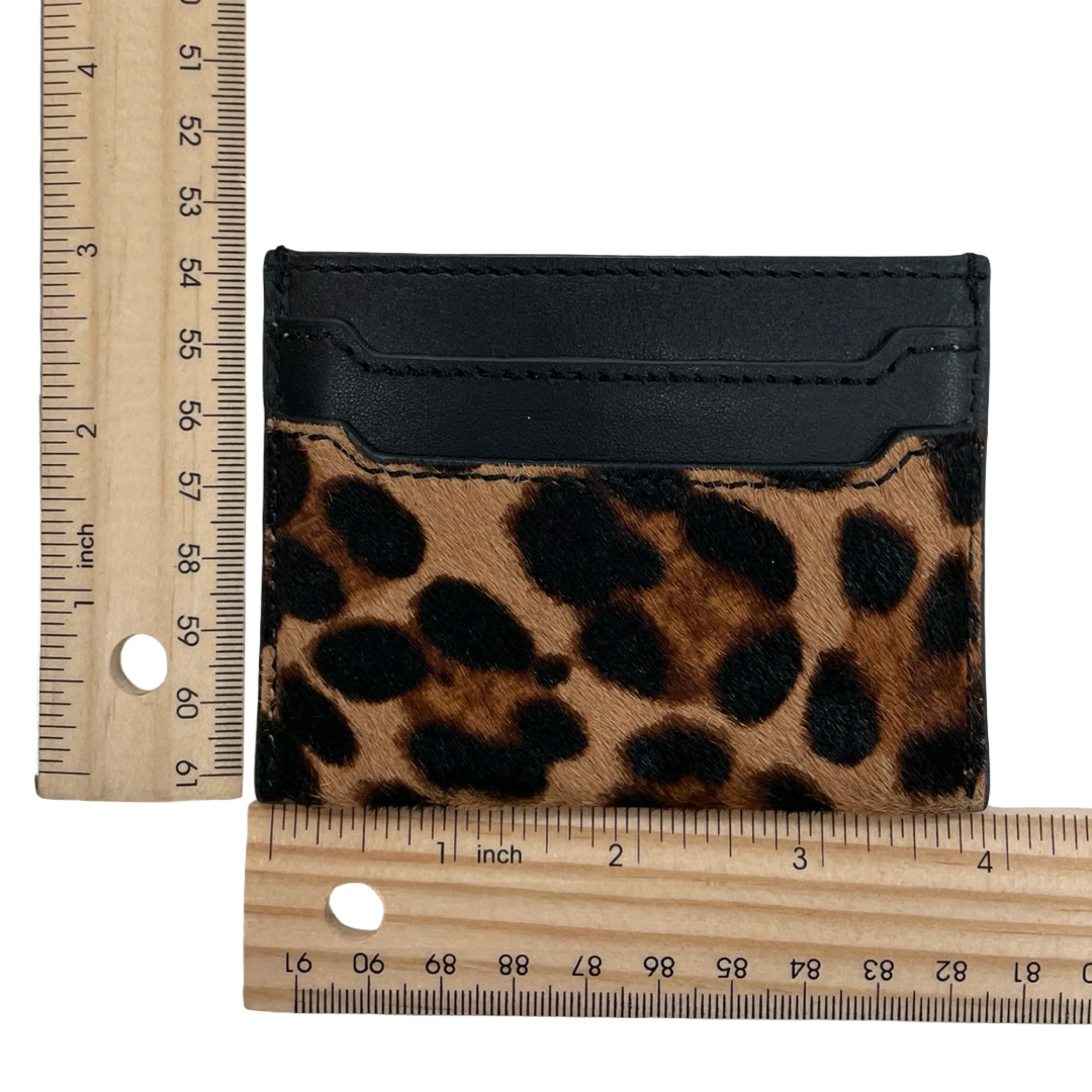 Wallet Leather By J. Crew In Black & Brown, Size:Small