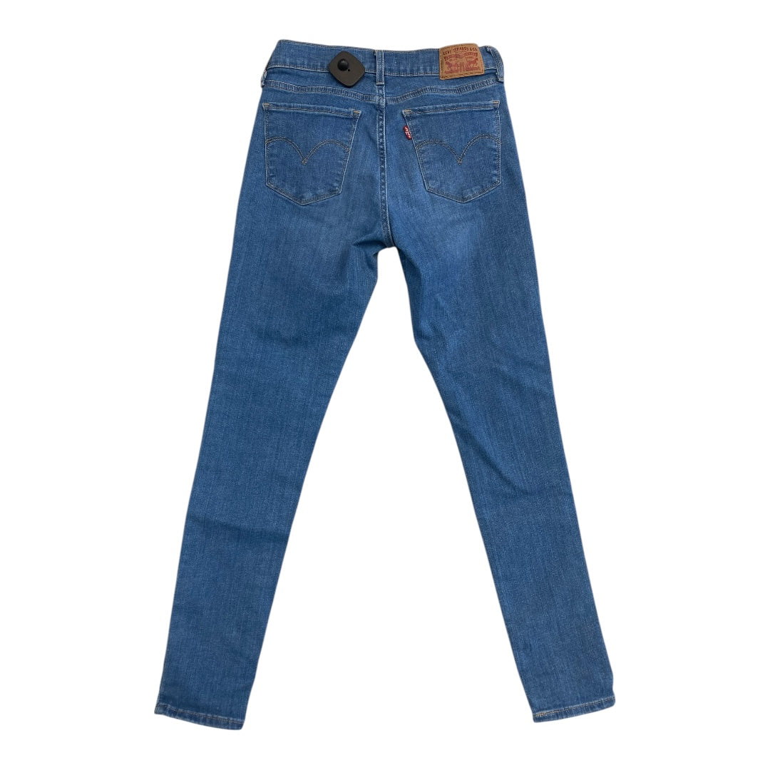 Jeans Skinny By Levis In Blue Denim, Size:6