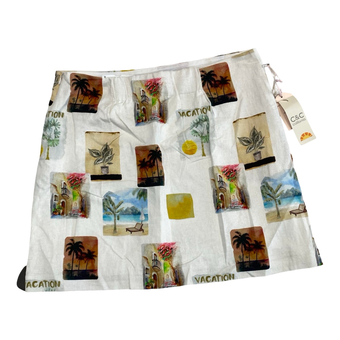 Skirt Midi By C And C In Multi, Size:M