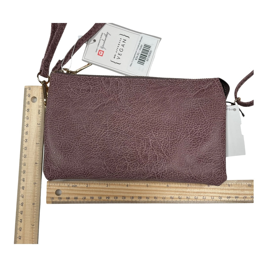 Handbag By Jen & Co In Purple, Size:Small
