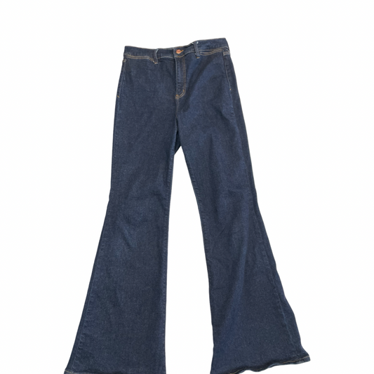 Jeans Flared By Daze In Blue Denim, Size:8