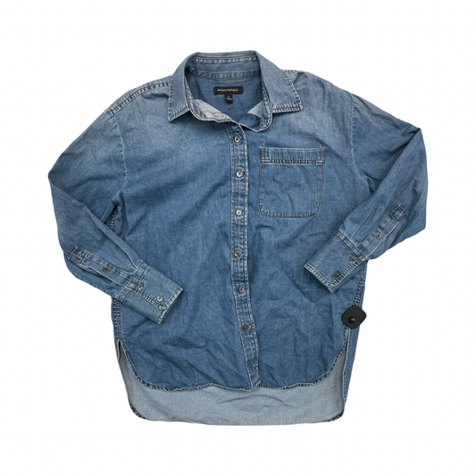 Top Ls By Banana Republic In Blue Denim, Size:S