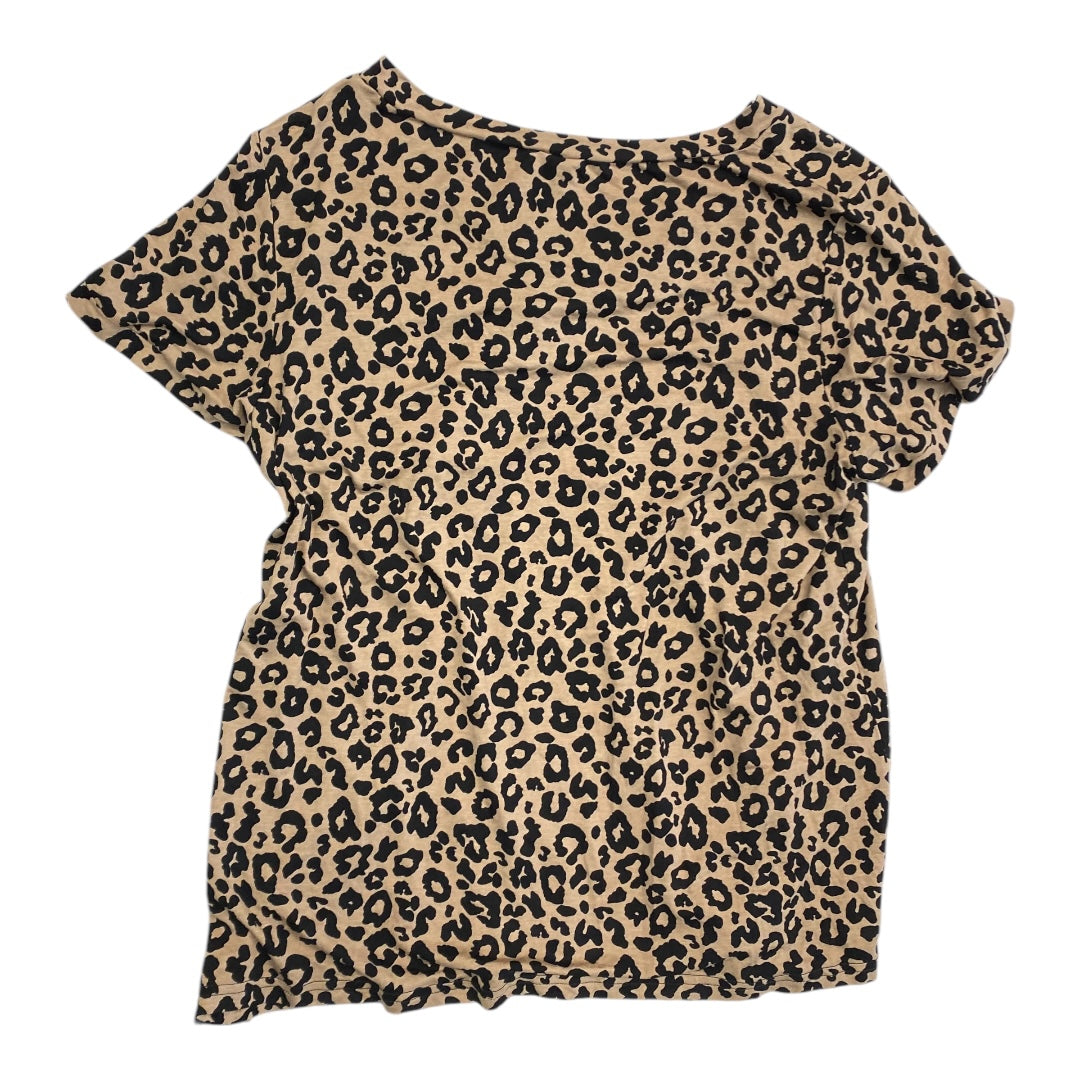 Top Ss Basic By Cmc In Animal Print, Size:L