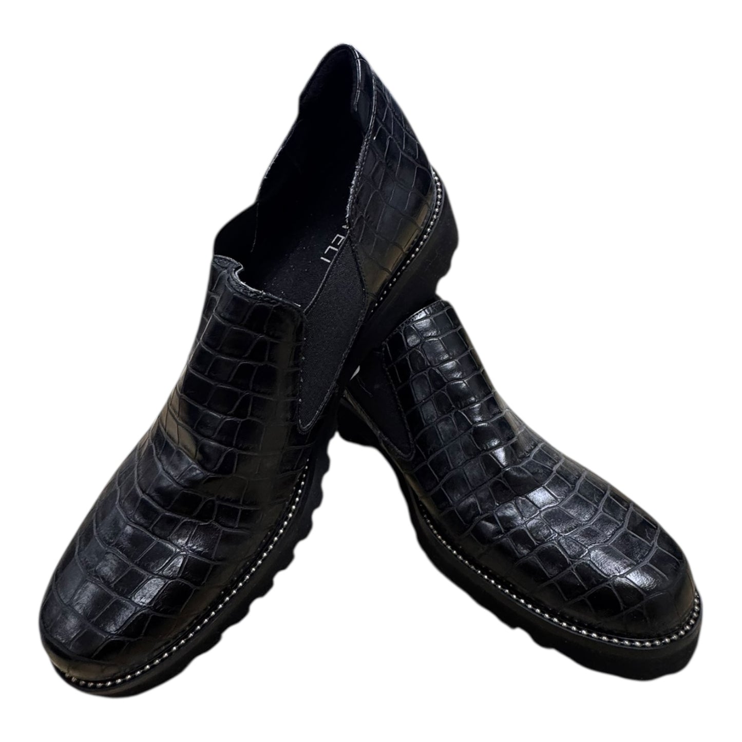 Boots Ankle Heels By Vaneli In Black, Size:8