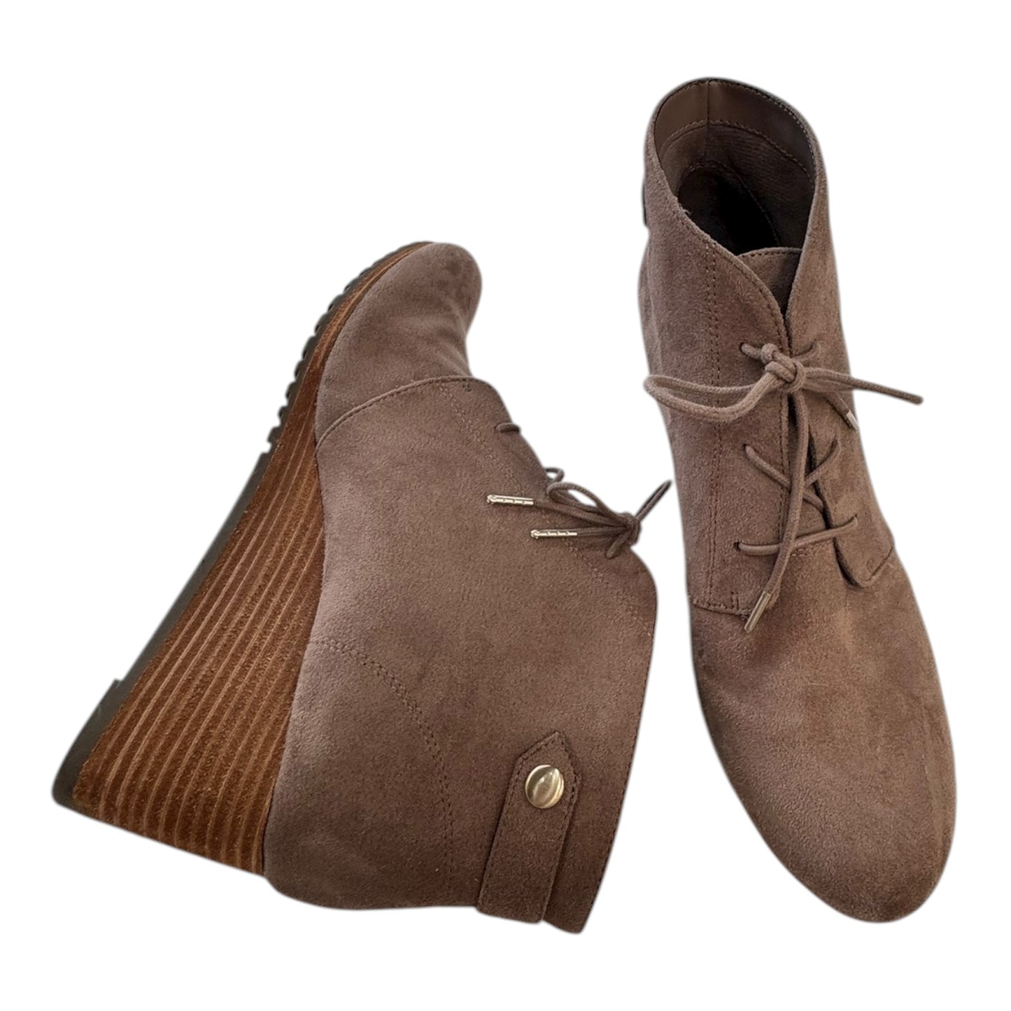 Boots Ankle Heels By Dr Scholls In Brown, Size:9.5