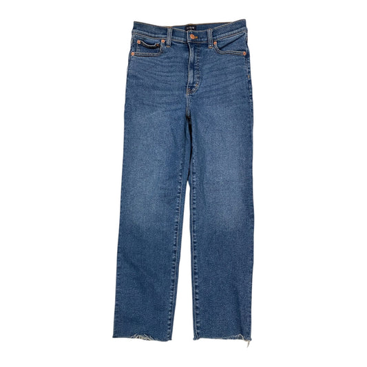 Jeans Straight By J. Crew In Blue Denim, Size:4