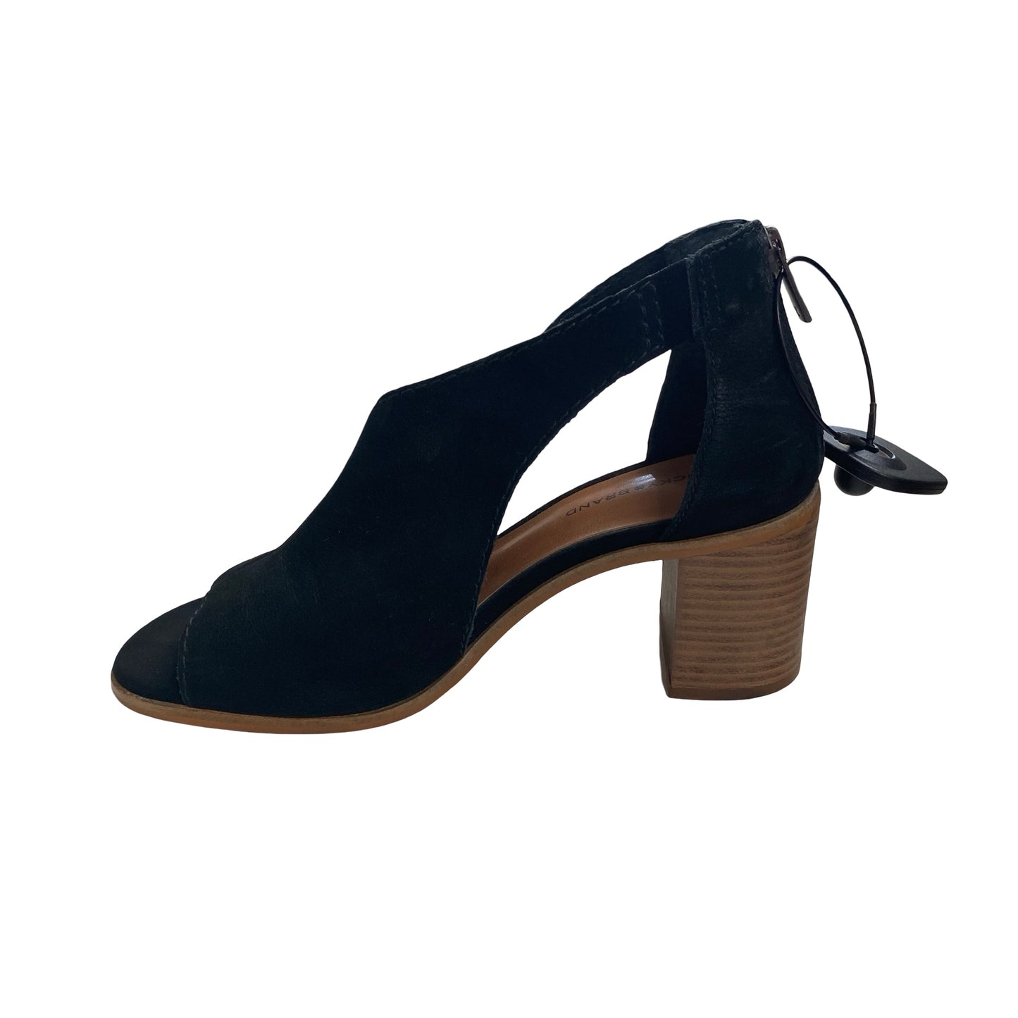 Sandals Heels Block By Lucky Brand In Black, Size:7