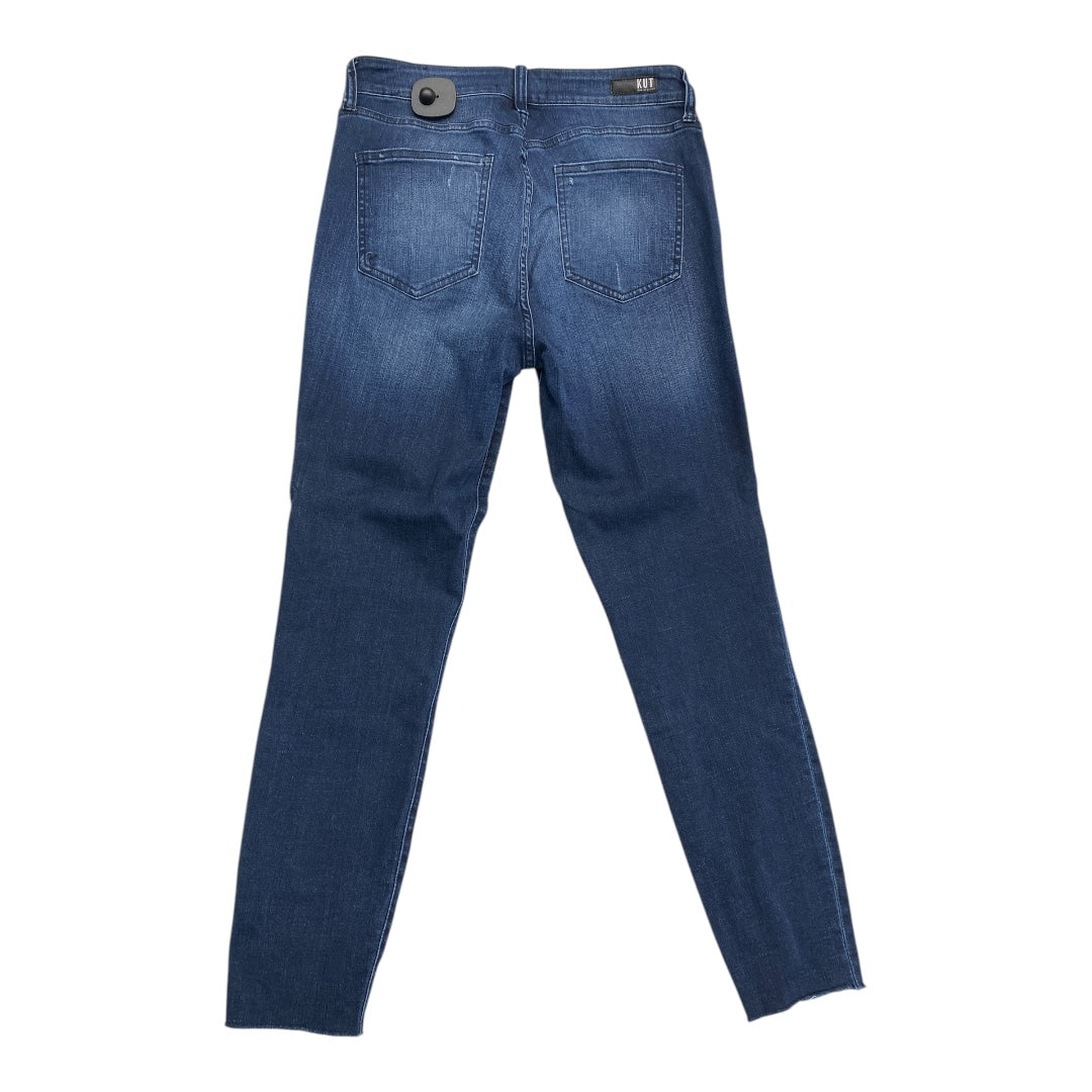 Jeans Skinny By Kut In Blue Denim, Size:8