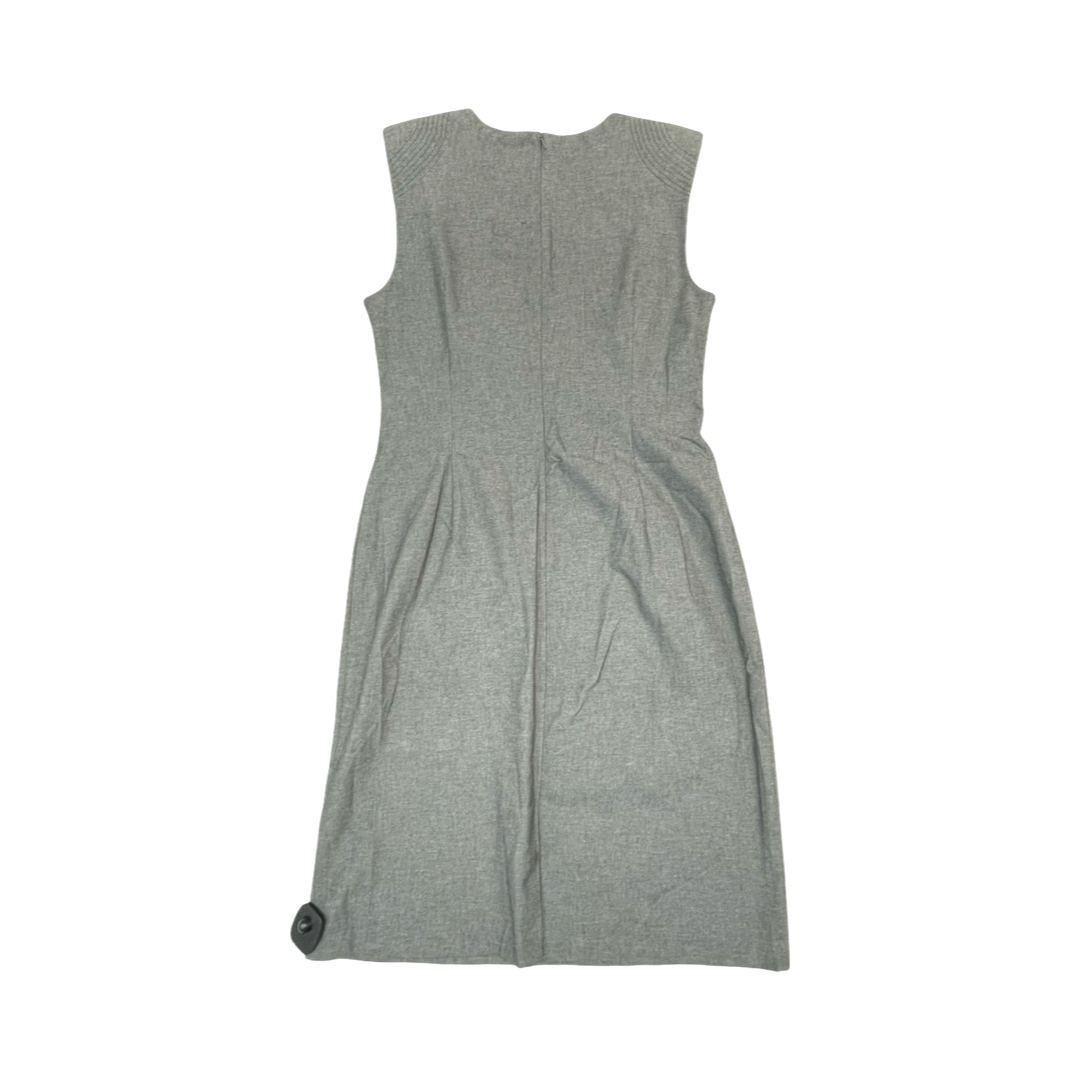Dress Casual Midi By Banana Republic In Grey, Size:16