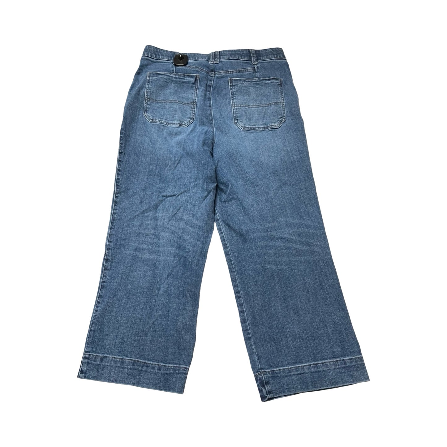 Jeans Cropped By Mac & Me In Blue Denim, Size:14