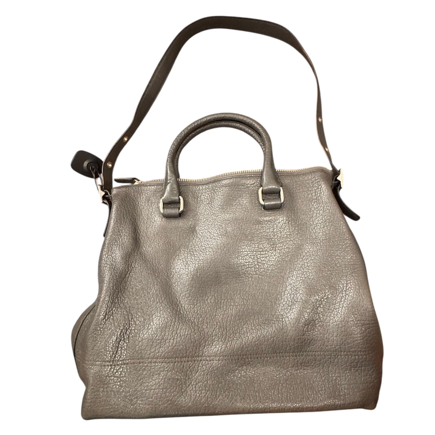 Handbag Designer By Coach In Grey, Size:Large