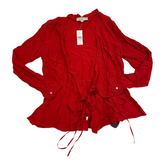 Top Ls By Loft In Red, Size:S