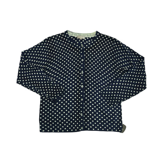 Sweater Cardigan By J. Crew In Polkadot Pattern, Size:Xl