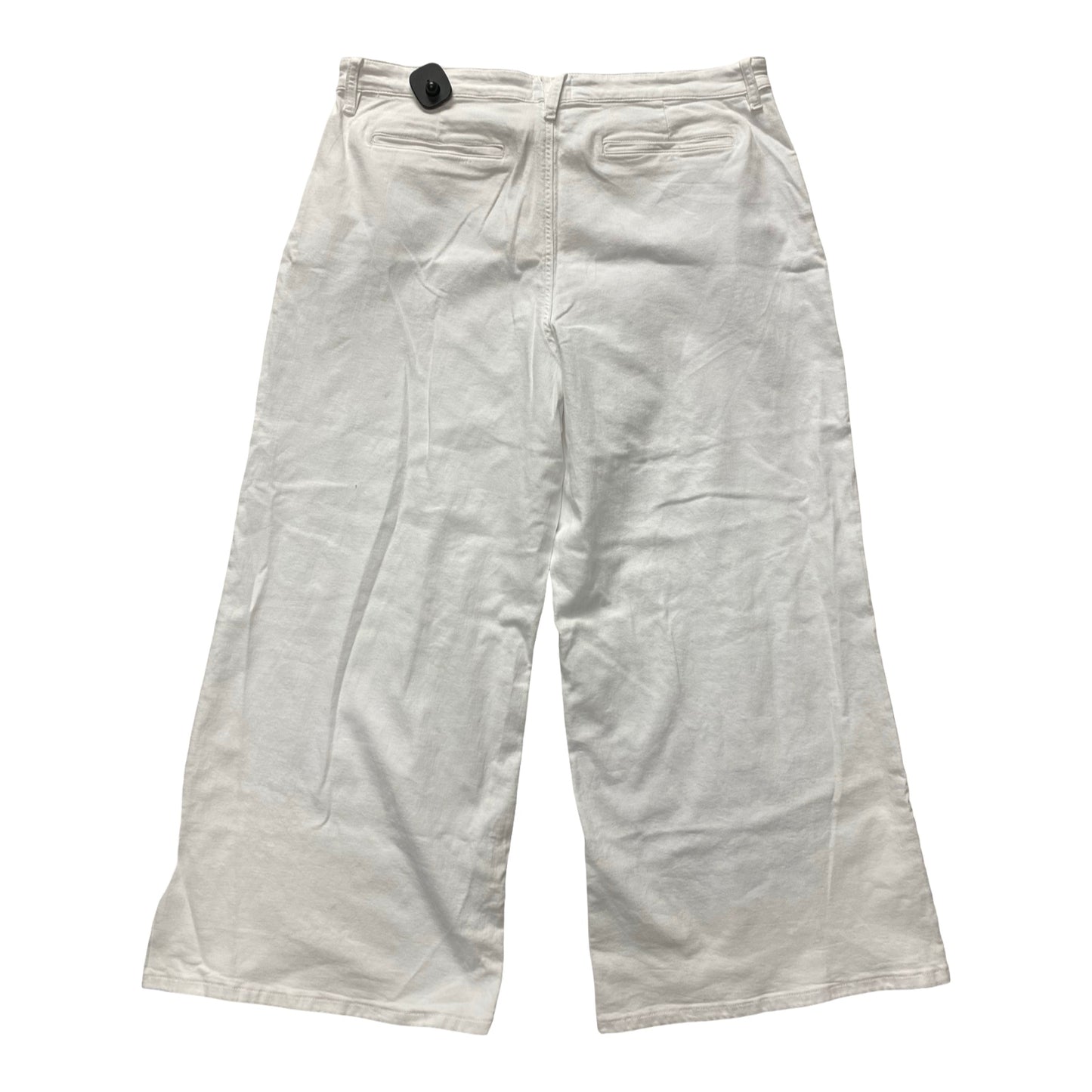 Jeans Wide Leg By Simply Vera In White, Size:18