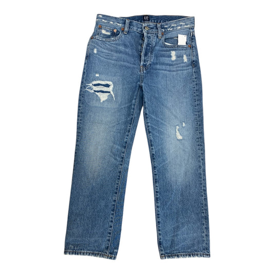Jeans Straight By Gap In Blue Denim, Size:2