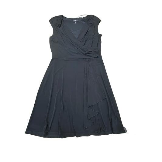 Dress Casual Midi By Agb In Black, Size:14