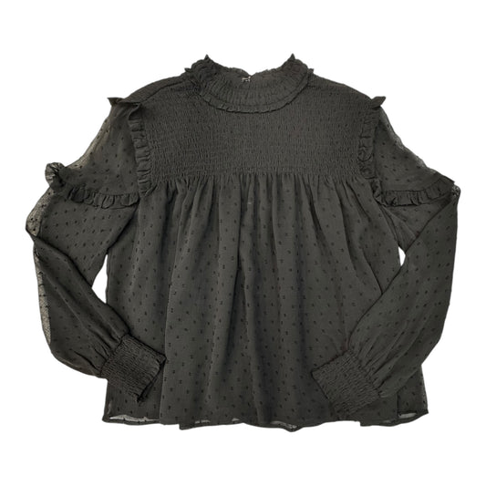 Top Ls By English Factory In Black, Size:Xs