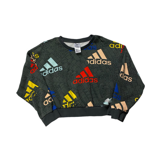 Athletic Sweatshirt Crewneck By Adidas In Multi, Size:S