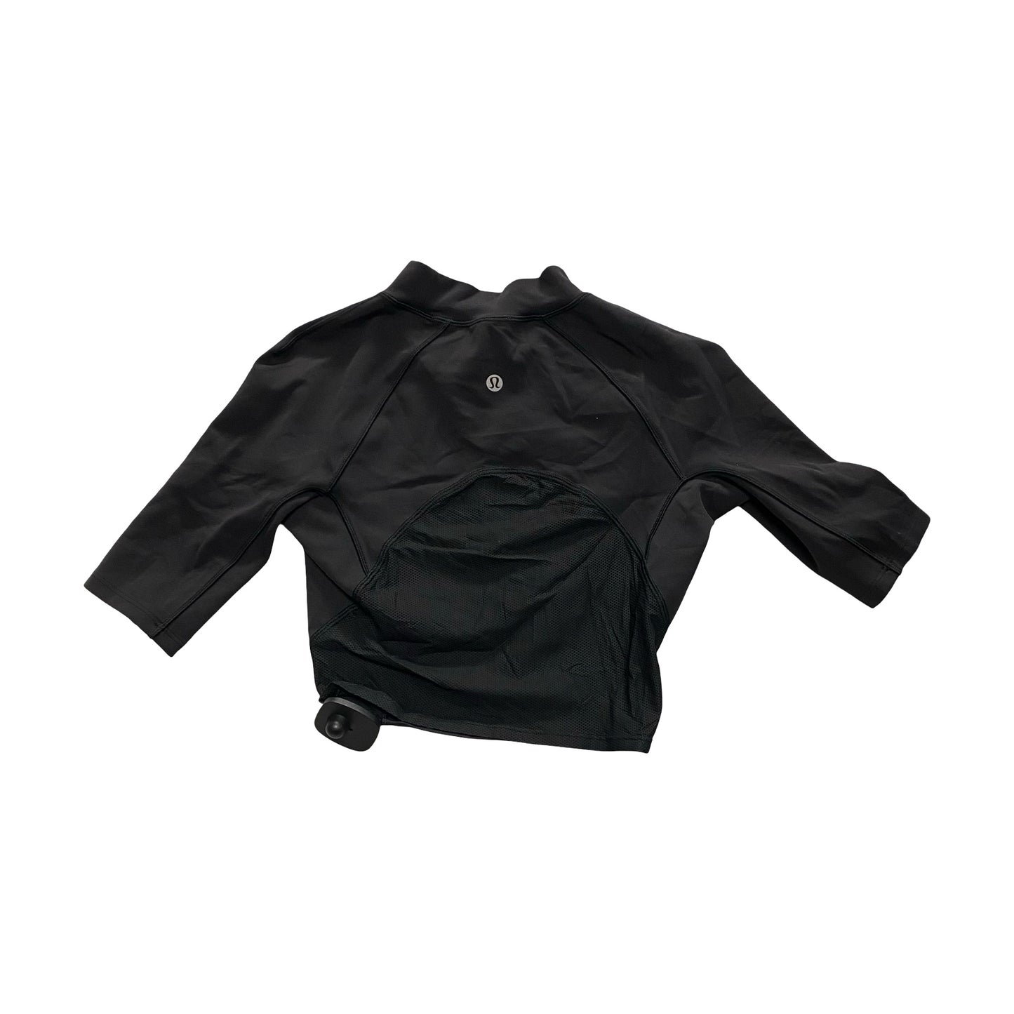Athletic Top Ss By Lululemon In Black, Size: XS