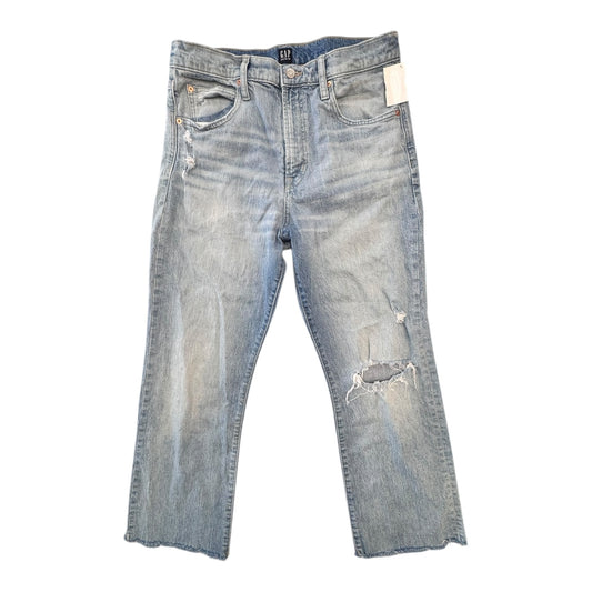Jeans Straight By Gap In Blue Denim, Size:10