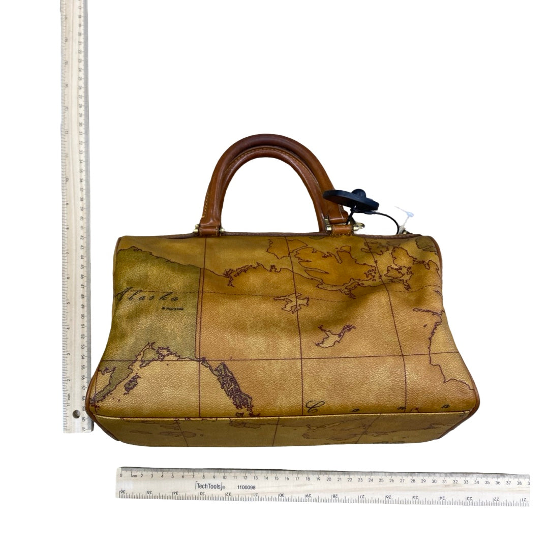 Handbag Designer By ALVIERO MARTINI In Brown, Size:Medium