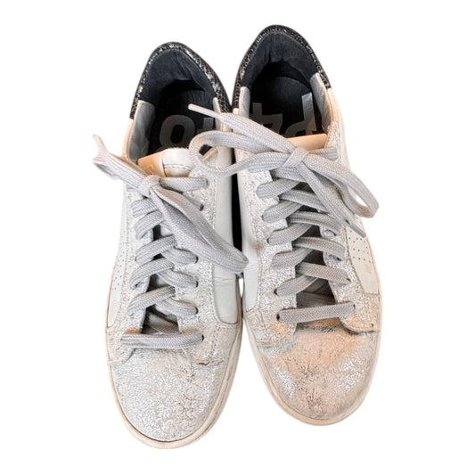 Shoes Designer By P448 In White & Black, Size:5