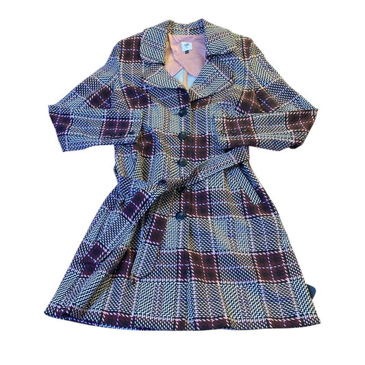 Coat Other By Cabi In Plaid Pattern, Size:M