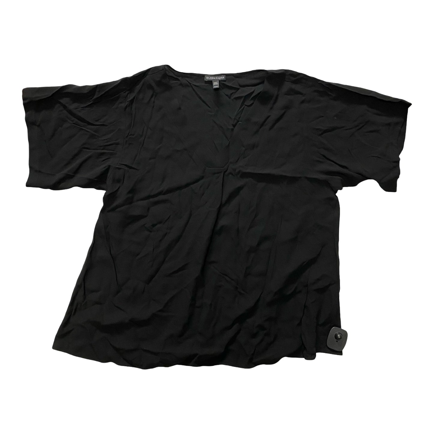 Top Ss Designer By Eileen Fisher In Black, Size:M
