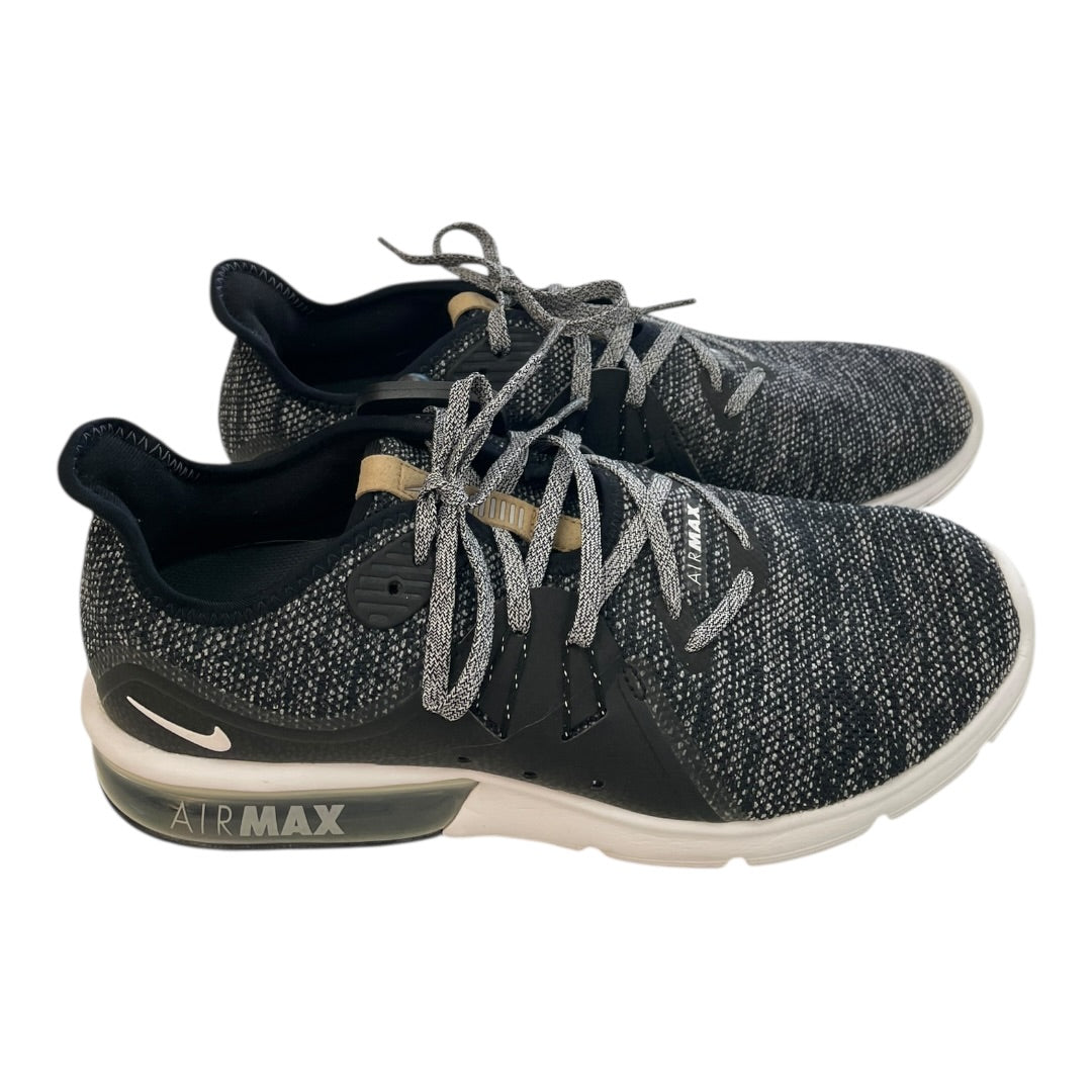 Shoes Athletic By Nike In Black & Grey, Size:11