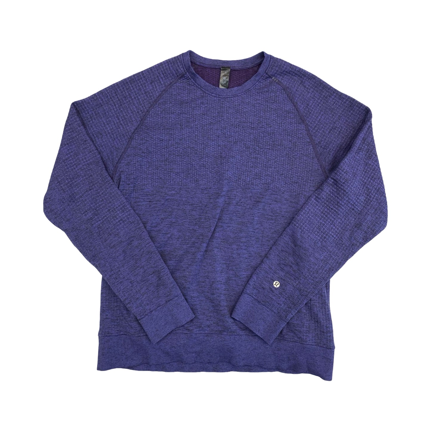 Athletic Top Ls Crewneck By Lululemon In Purple, Size:M