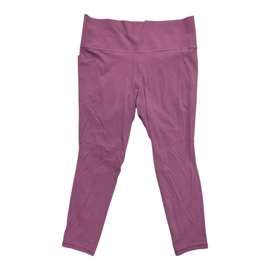 Athletic Leggings By Athleta In Pink, Size:Xl