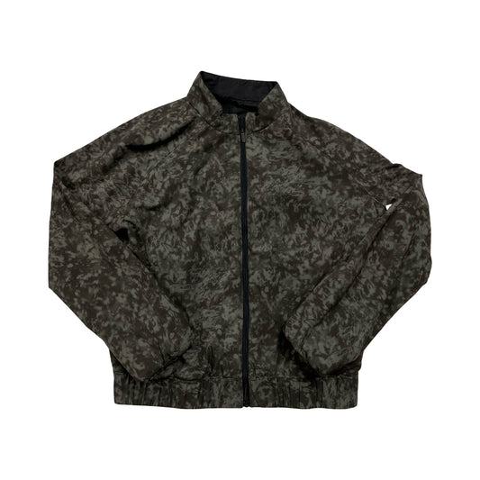 Athletic Jacket By Lululemon In Black & Green, Size:6