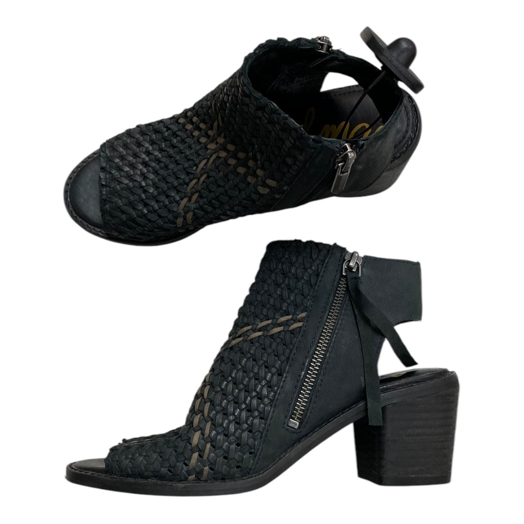 Sandals Heels Block By Sam Edelman In Black, Size:7