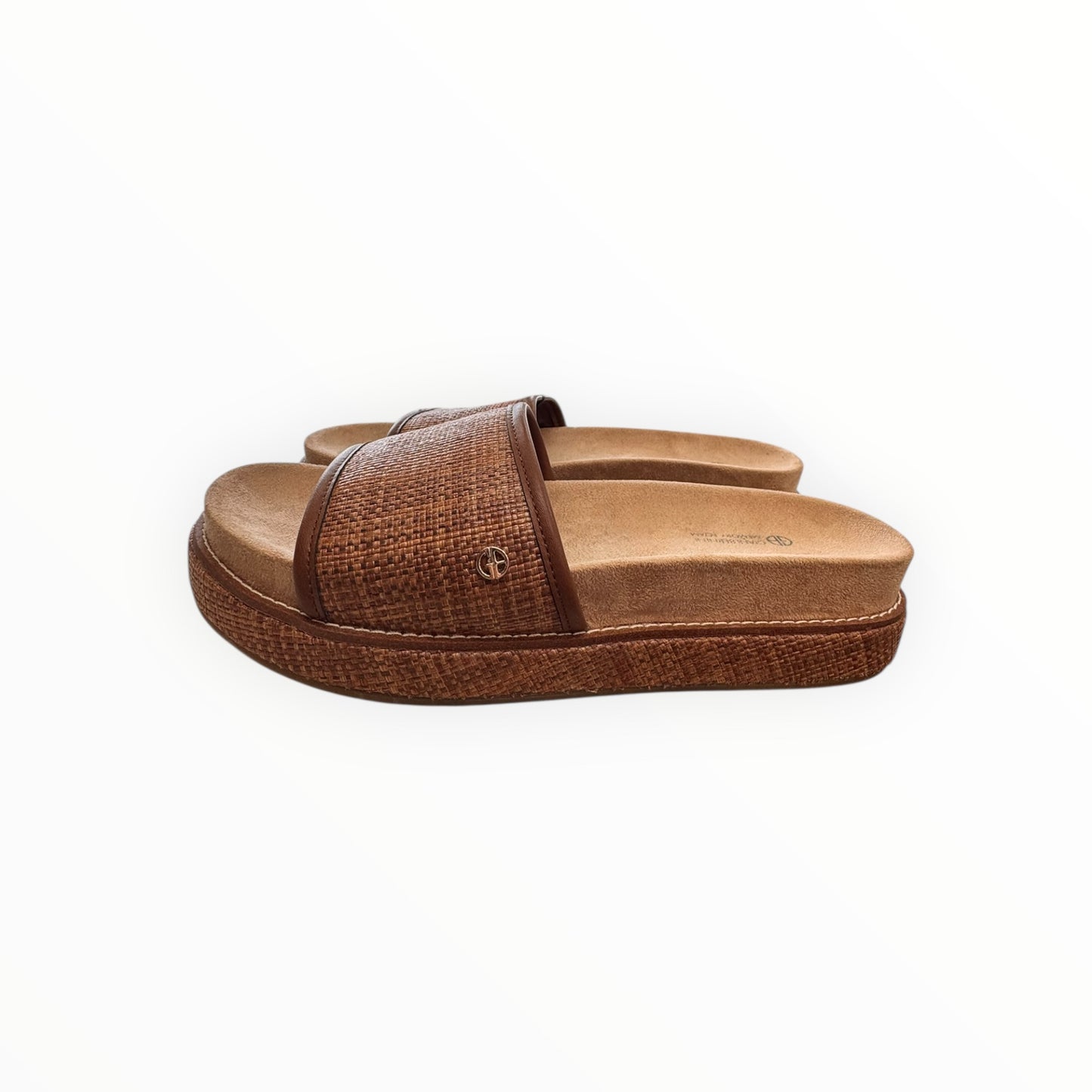 Sandals Heels Block By Giani Bernini In Brown, Size:8