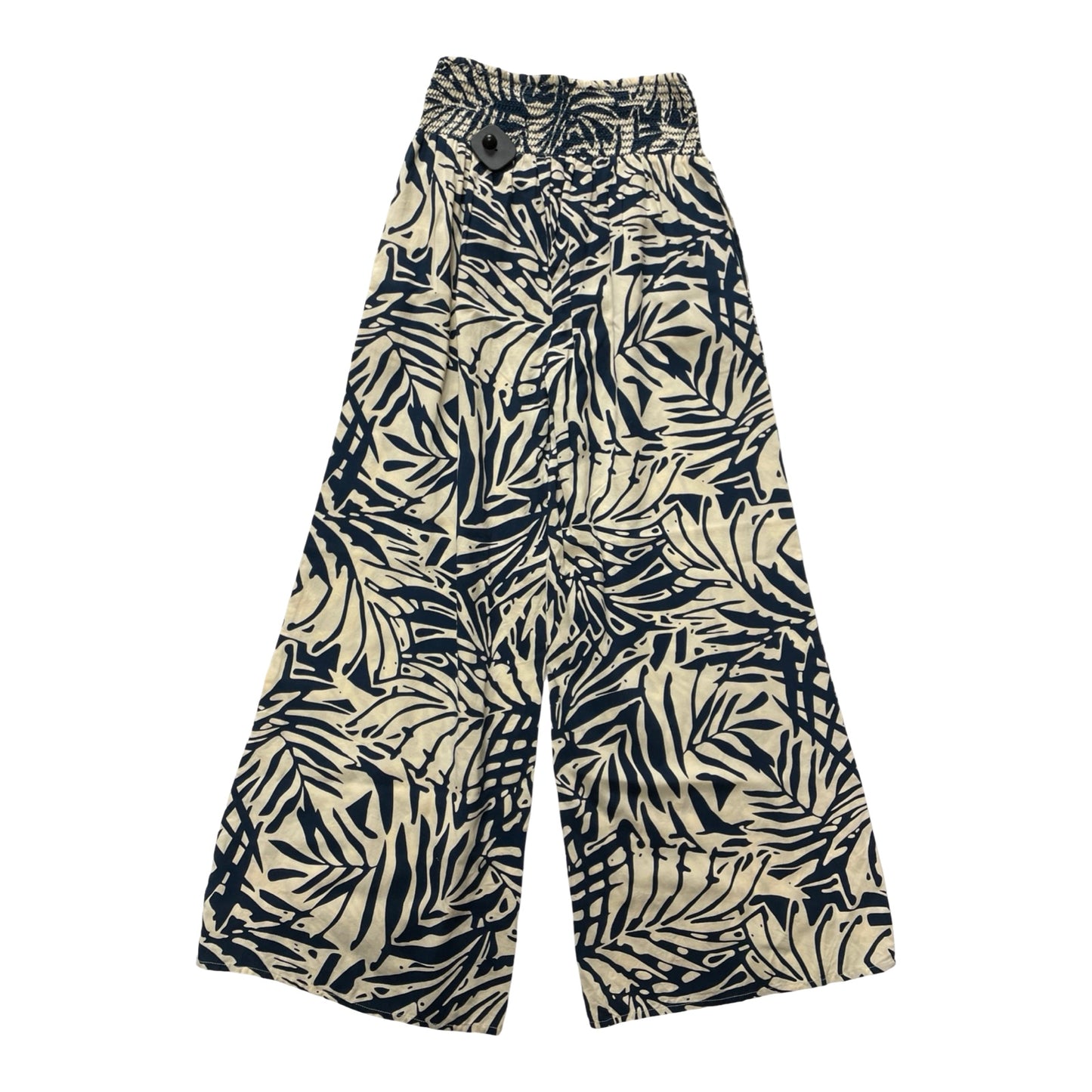 Pants Wide Leg By Patrons Of Peace In Blue & Cream, Size:S