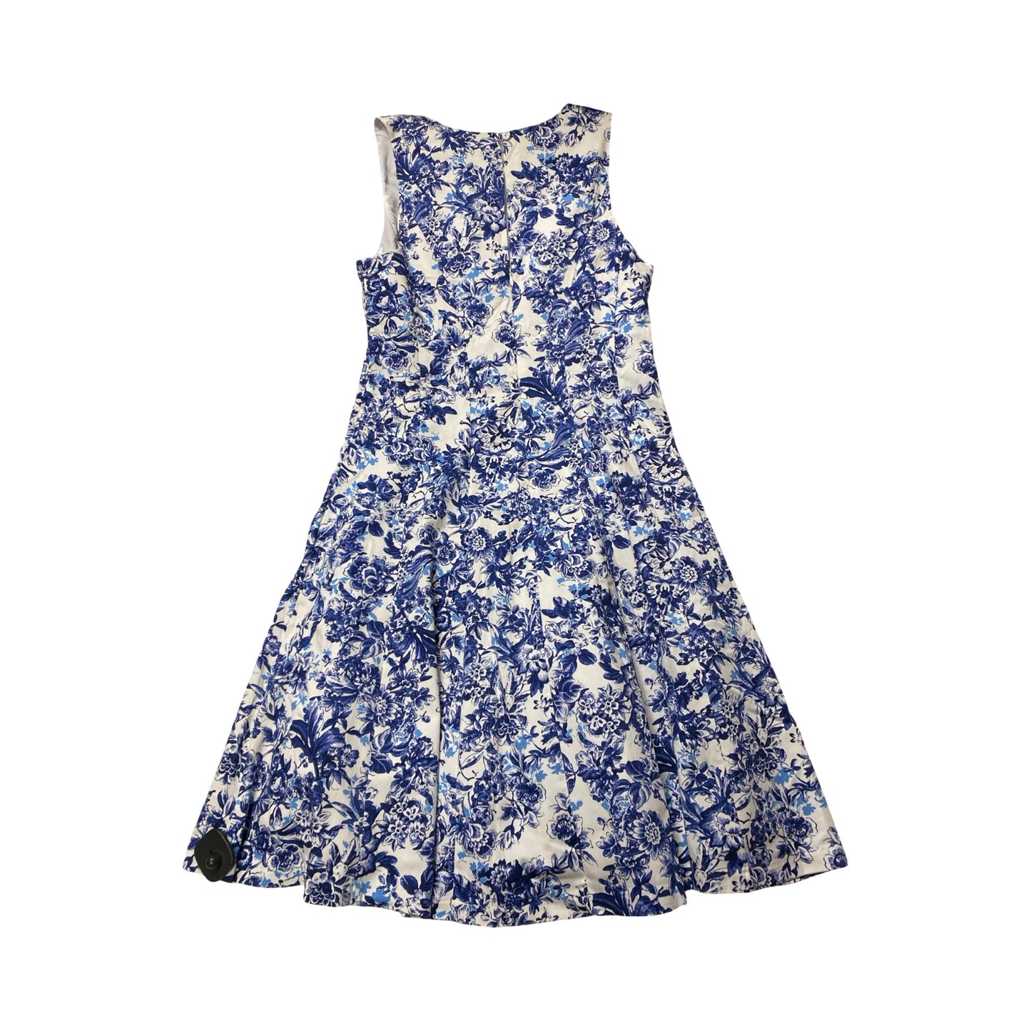Dress Party Midi By Liz Claiborne In Blue & White, Size:8