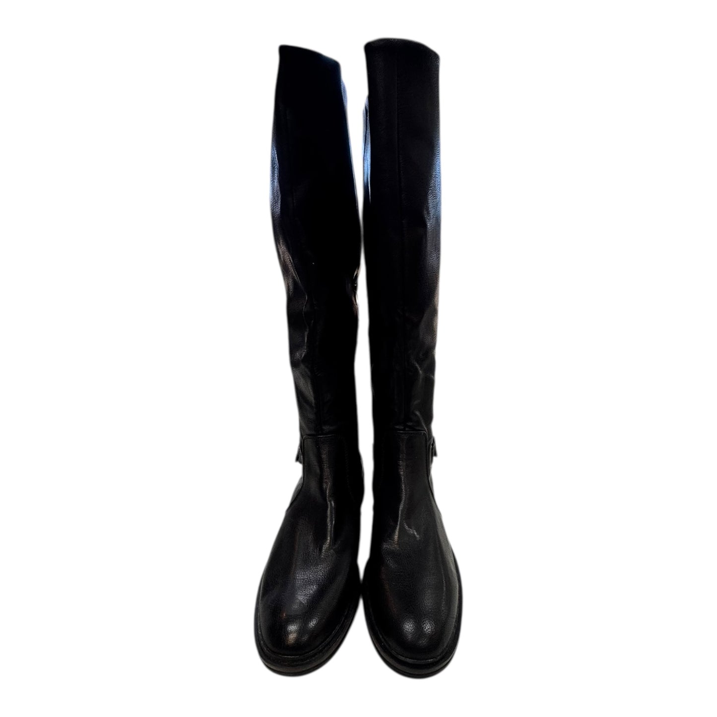 Boots Knee Flats By Bare Traps In Black, Size:9.5