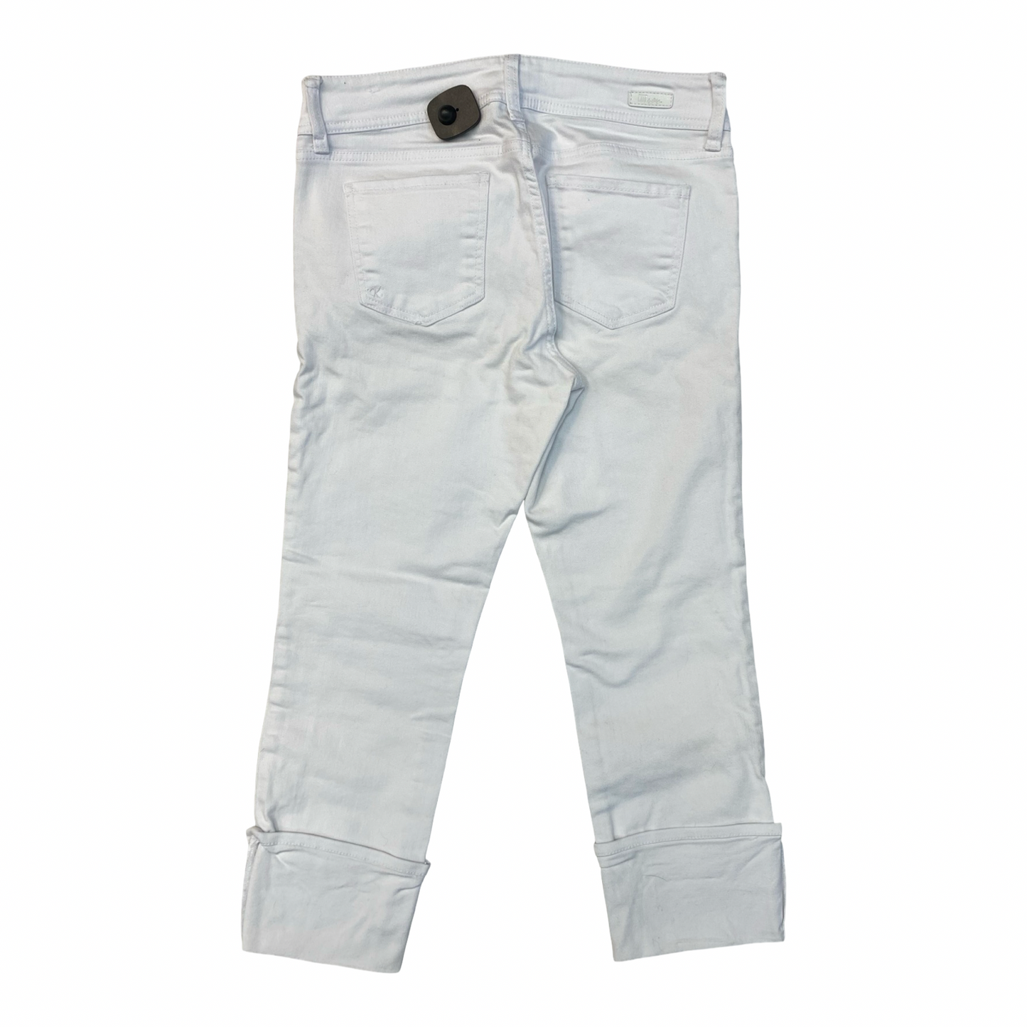 Jeans Cropped By Kut In White, Size:8
