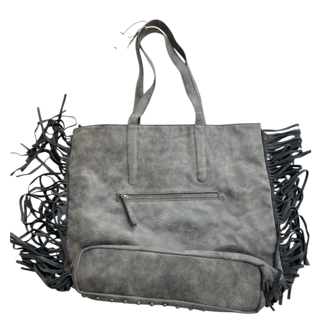 Handbag By SHIRAALEAH In Grey, Size:Large