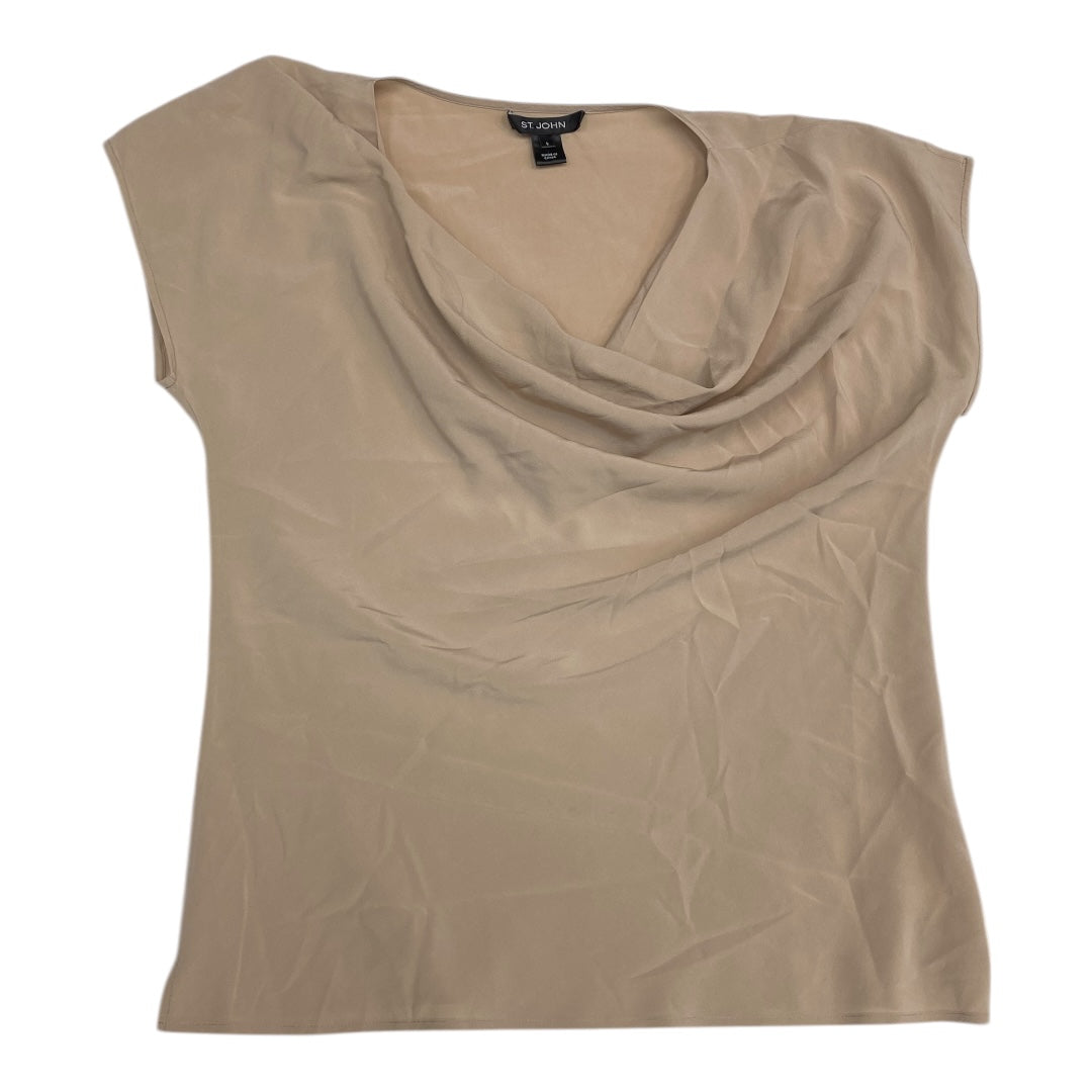 Top Ss Designer By St. John In Taupe, Size:S