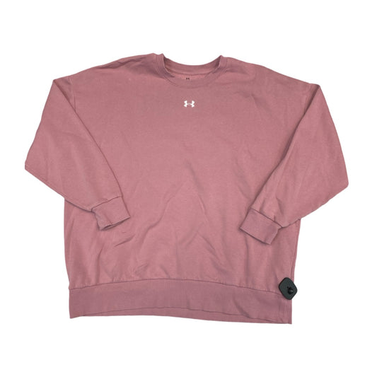 Athletic Sweatshirt Crewneck By Under Armour In Purple, Size:M