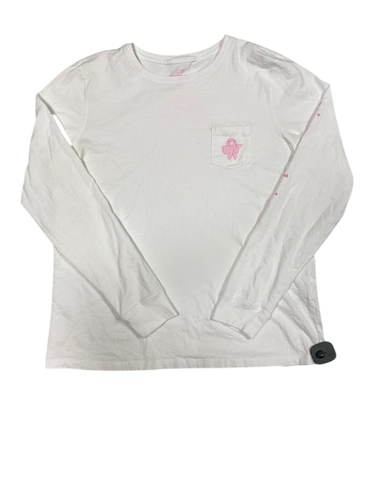 Top Ls By Vineyard Vines In Pink & White, Size:L