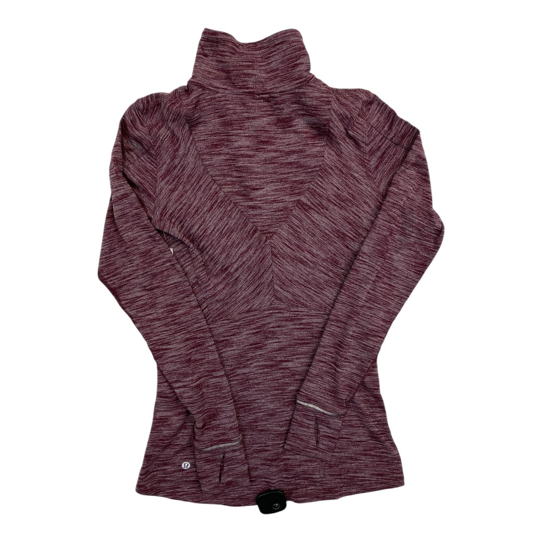 Athletic Top Ls Collar By Lululemon In Purple, Size:4