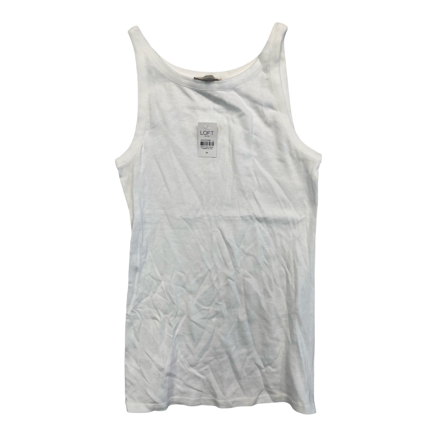 Top Sleeveless Basic By Loft In White, Size:M