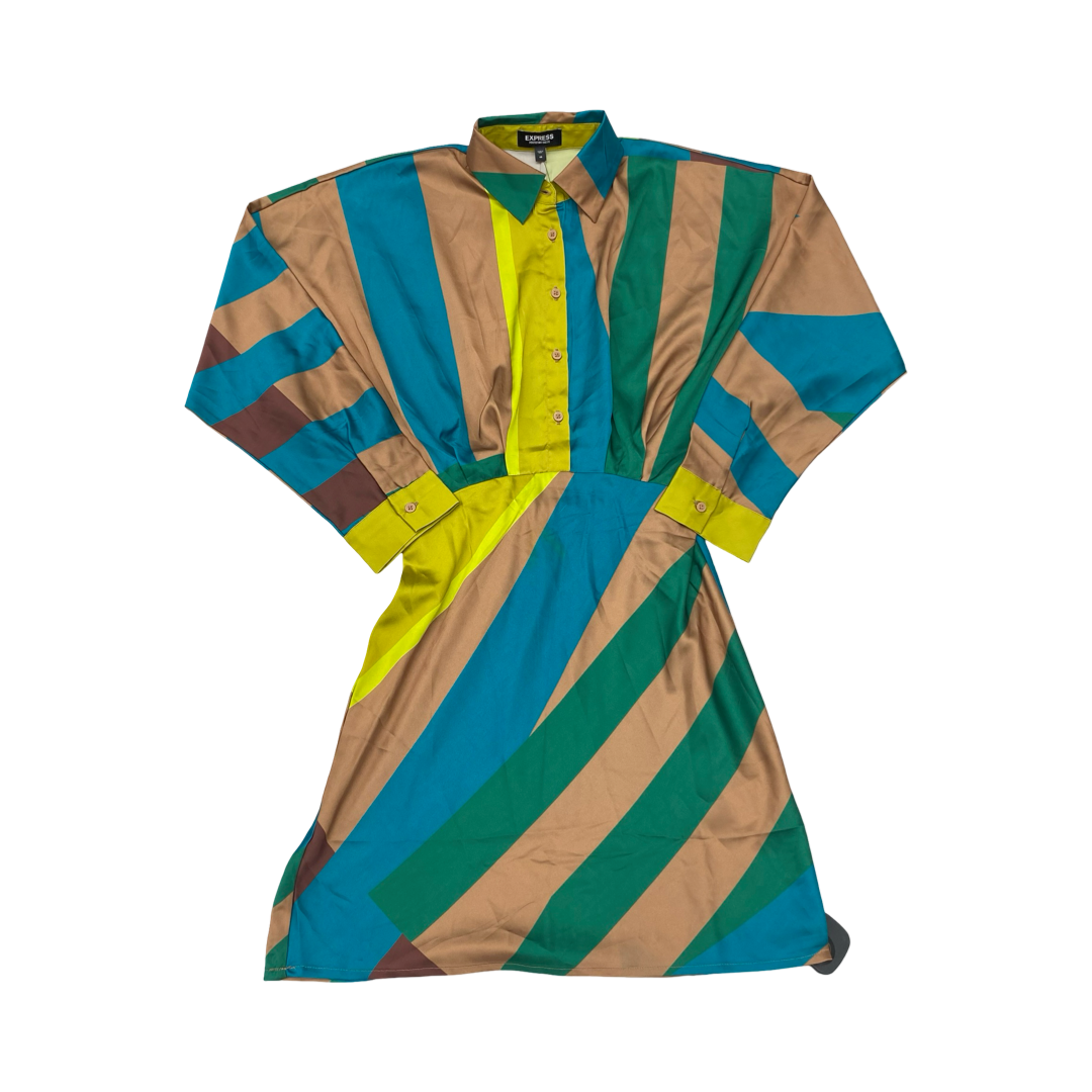 Dress Casual Short By Express In Multi, Size:Xs