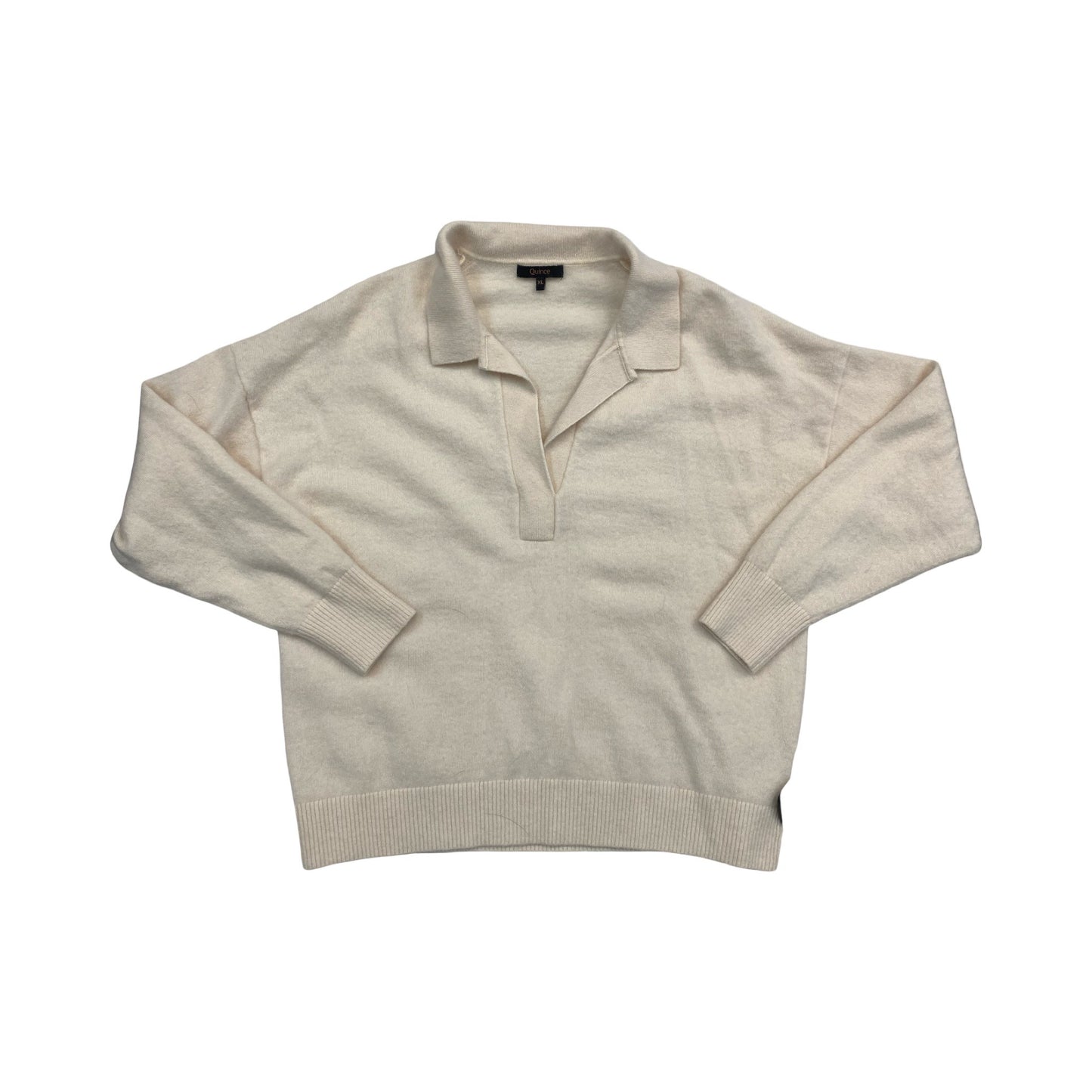 Sweater Cashmere By Quince In Cream, Size:Xl